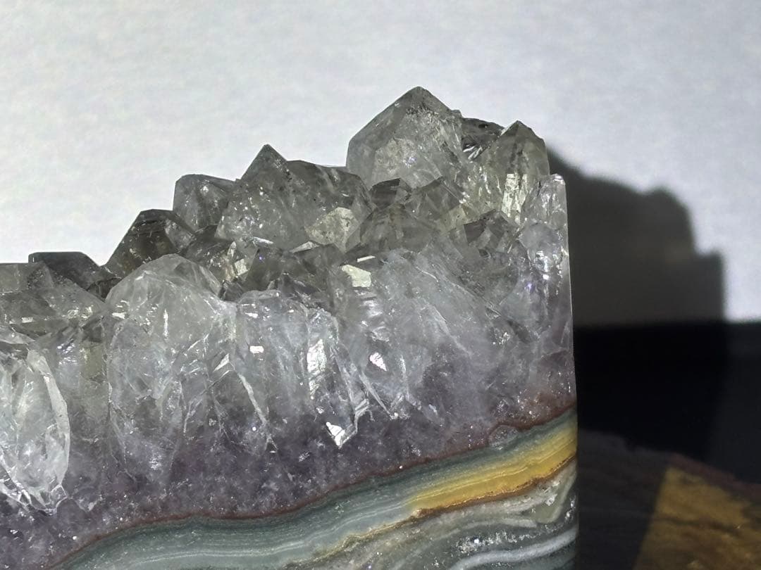 ウルグアイ産　天然非加熱　プラシオライト　グリーンアメジスト　244g