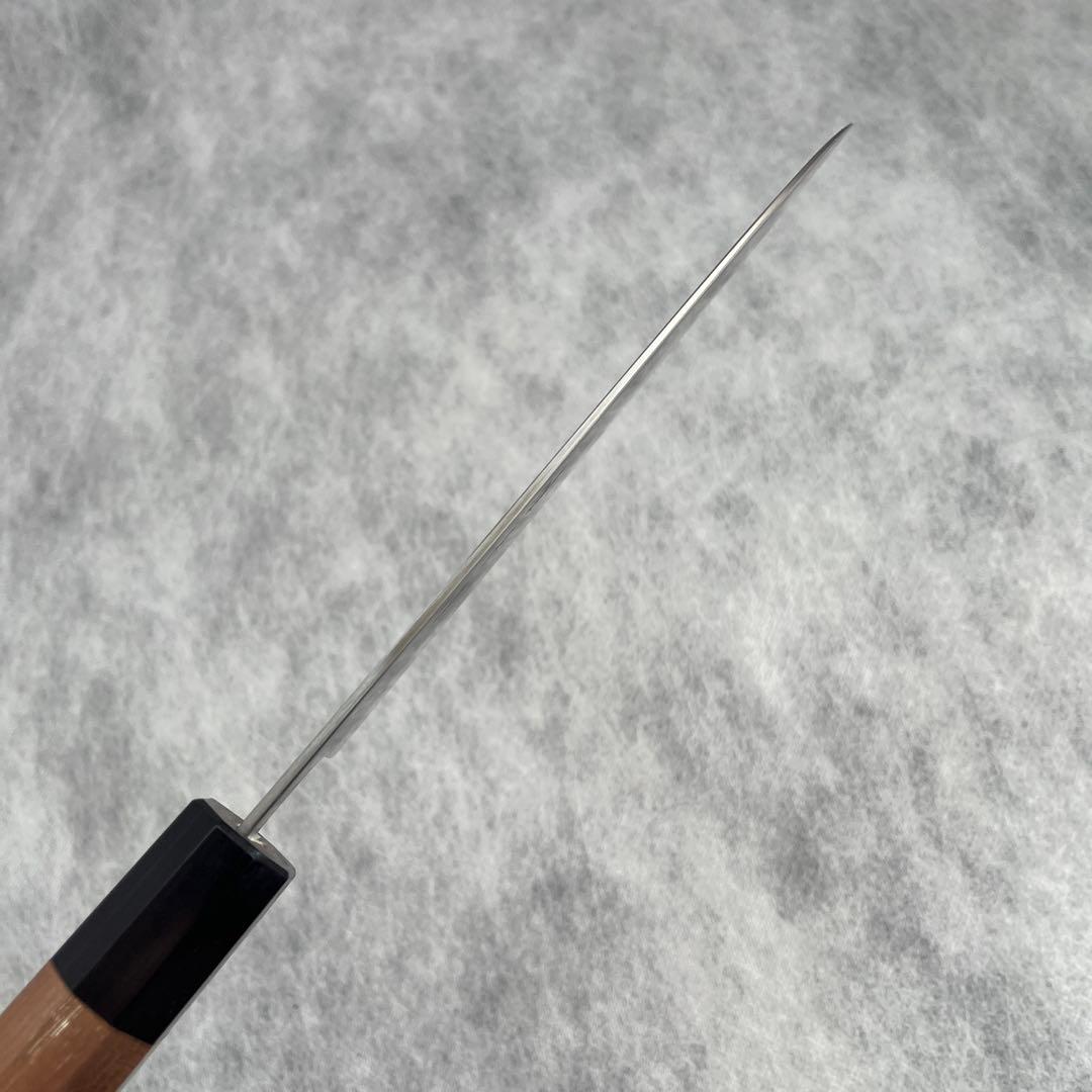 唯千里オリジナル 《青紙スーパー》三徳 160 mm【ウォールナット八角柄】