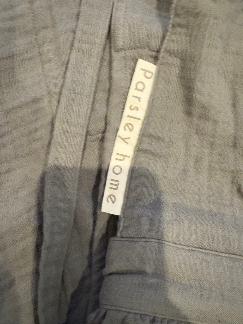 パセリ　parsley辻希美　グレー　コットンガーゼエプロン