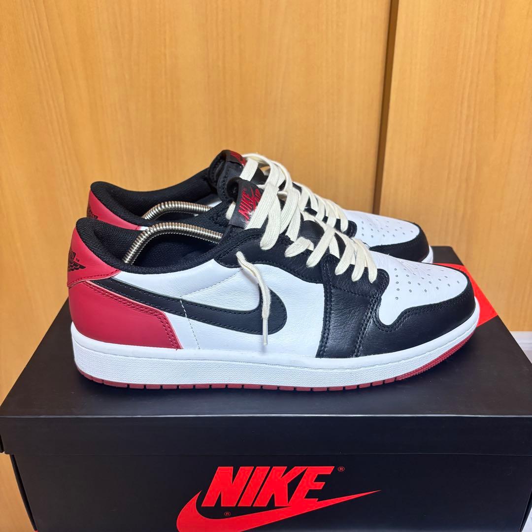 シューズ(男性用) Nike Air Jordan 1 Retro Low OG Black Toe