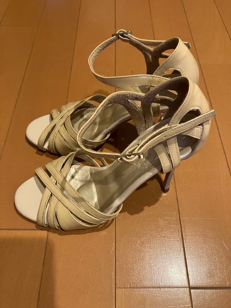 アルゼンチンタンゴシューズ mileva 24,5cm ベージュ