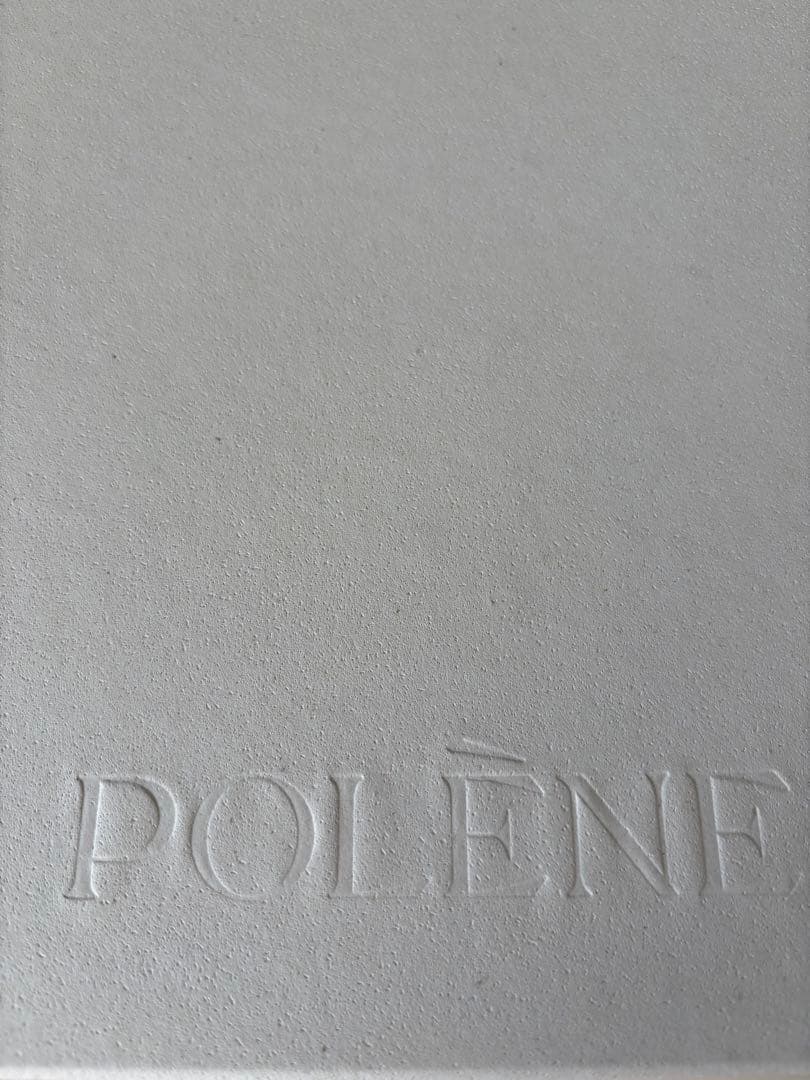 POLENE ブラック レザー ショルダーバッグ