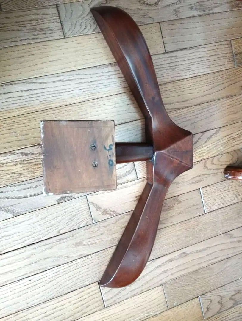 アンティーク調 マホガニー無垢 スーツハンガーラック