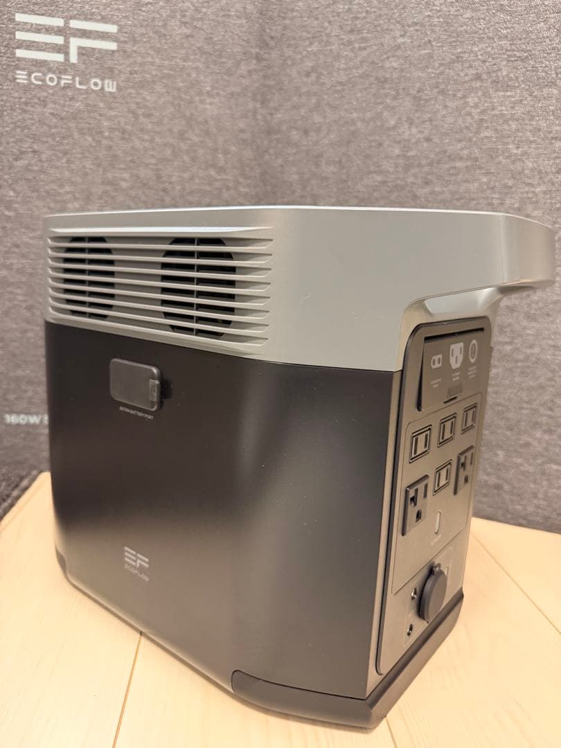 新品 EcoFlow DELTA 2 / 中古ソーラーパネル付き　セット