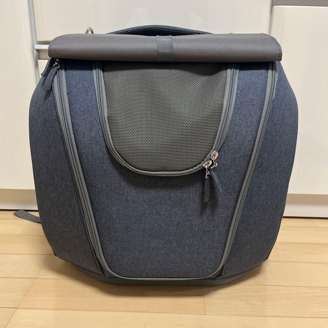 完売人気色ダークグレー　新品同様OPPO ペットキャリア　ミュナ