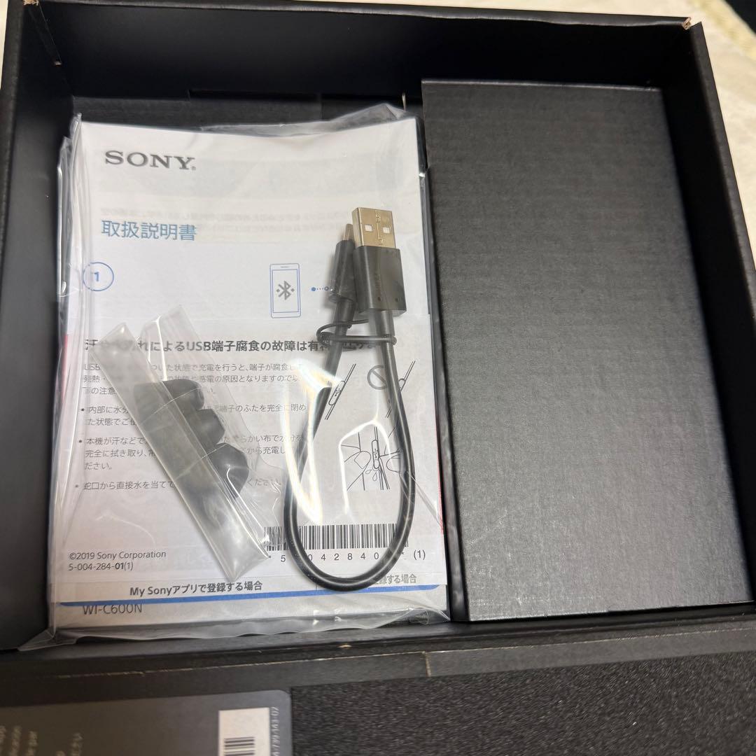 SONY WI-C600N ブラック ワイヤレスイヤホン ソニー