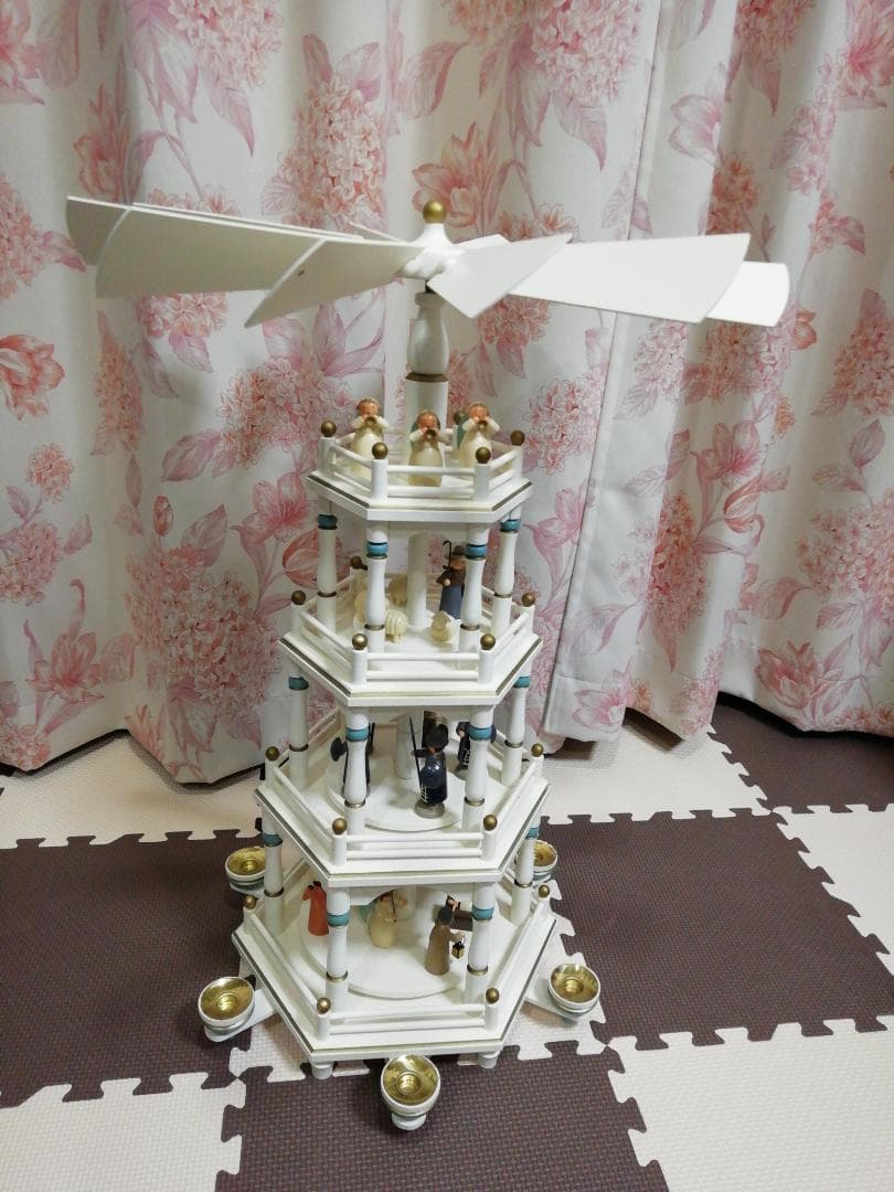 ケーテウォルファルト クリスマスピラミッド ドイツ 木製 4段 希少 ギミック
