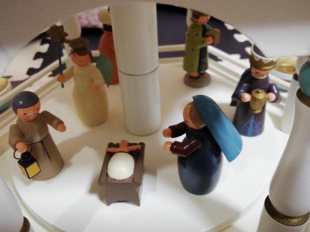 ケーテウォルファルト クリスマスピラミッド ドイツ 木製 4段 希少 ギミック