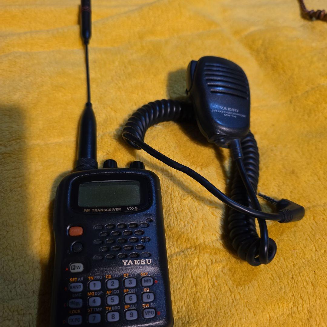 VX-5 気圧センサーユニット内蔵 スピーカーマイクMH-34付 社外品アンテナ