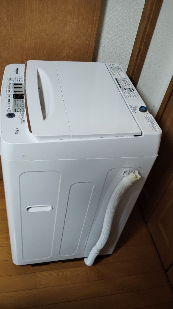 【送料込み】Hisense 縦型洗濯機 4.5kg 本体　2021年製