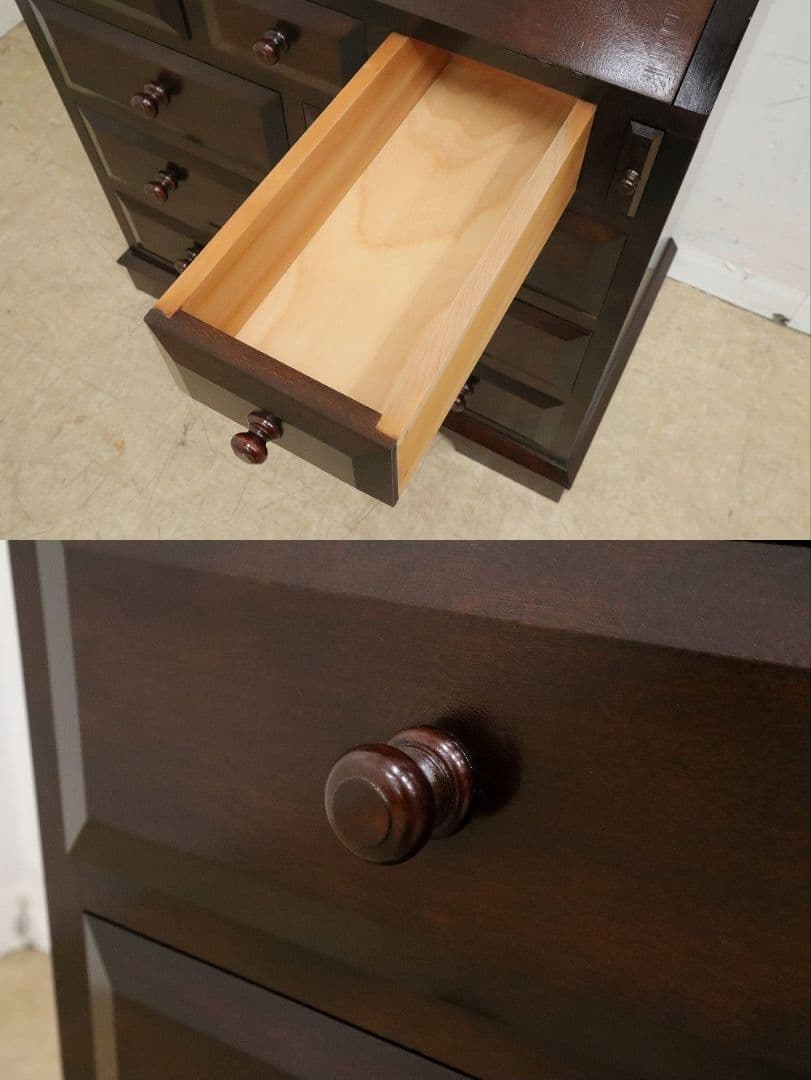 achibana【松本民芸家具】T型 ライティングビューローデスク机