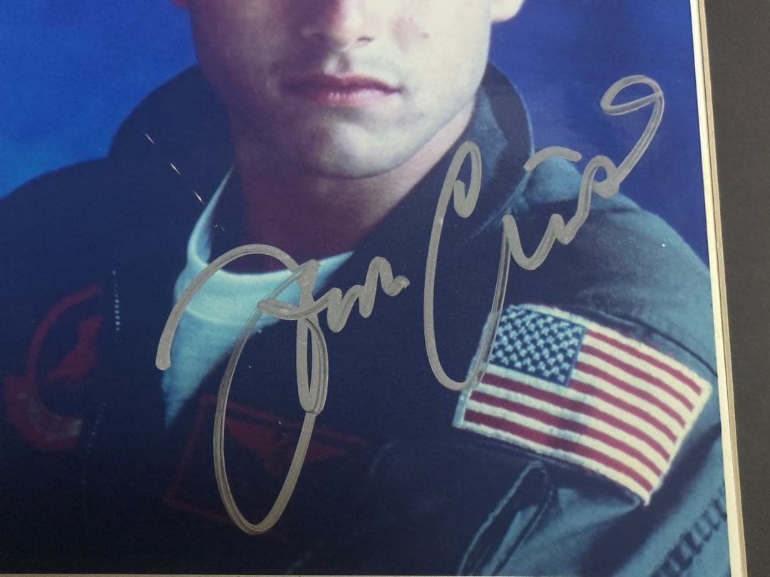 トム・クルーズ /直筆サイン/認証証明書/トップガン/TOPGUN