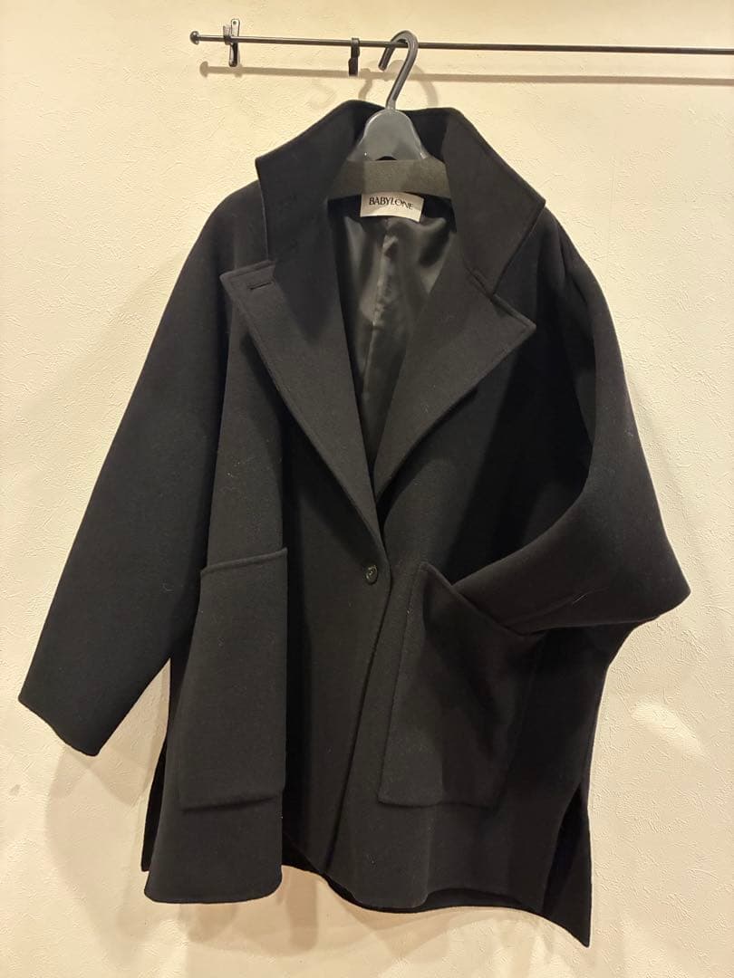 【BABYLONE】バビロン⭐︎未使用　ウールドルマンコート黒