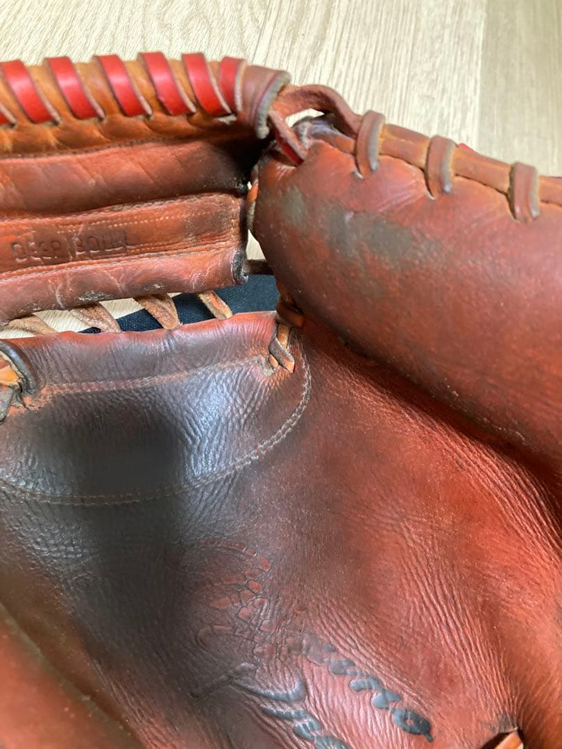 1584様用　硬式　キャッチャーミット　クレストハイドヨーロピアンキップレザー