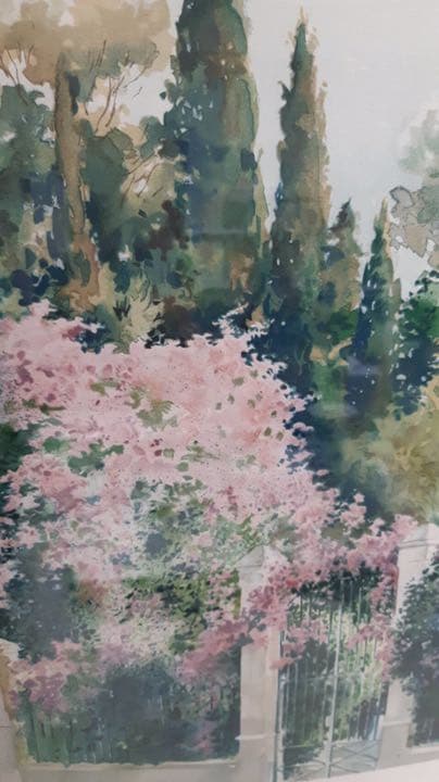 Ｊ.トレンツ・リャド　「ブーゲンビリア」リトグラフ　♪値下げしました