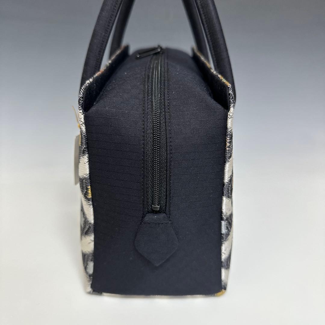 新品未使用 ！！特別セール！！京都 西陣 正絹 帯使用 利休バッグ　25032