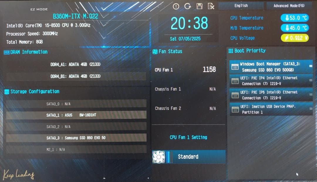 マザーボード 　ASRock B360M-ITX　LGA1151　8／9世代 ㉓