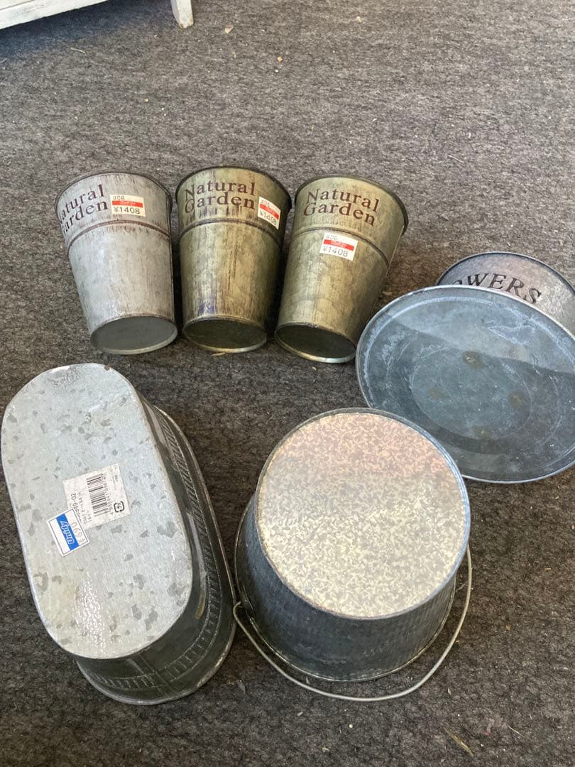 ガーデニング雑貨アンティーク　ガーデン雑貨　アイアンバスケット