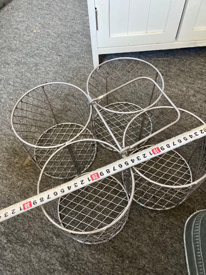 ガーデニング雑貨アンティーク　ガーデン雑貨　アイアンバスケット