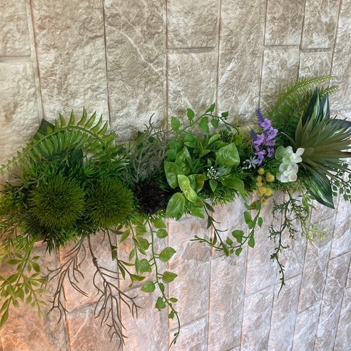 光触媒　人工観葉植物　ウォールグリーン　造花　インテリア　サンプル集6666