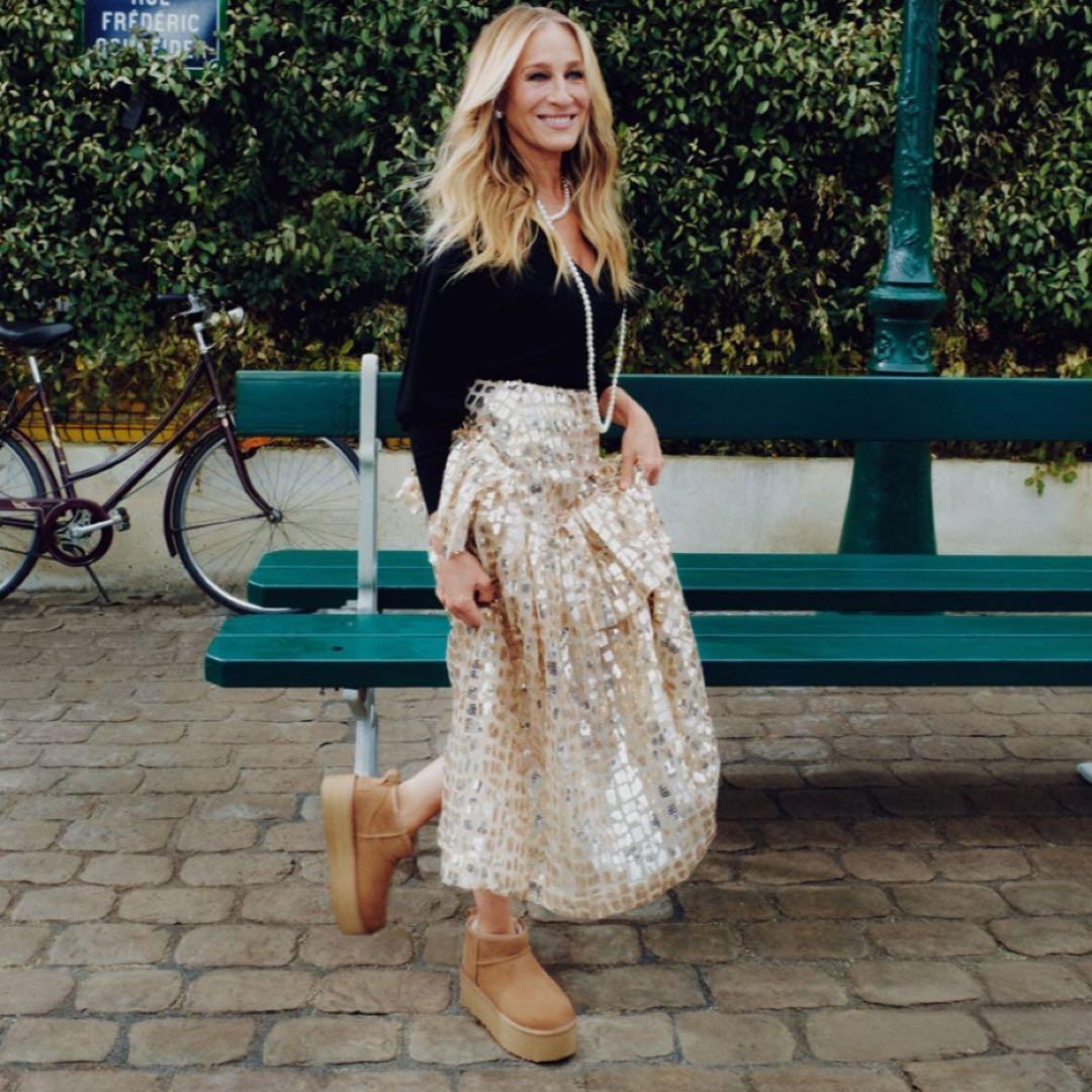 UGG クラシック ウルトラミニ プラットフォーム 23cm チェスナット　厚底