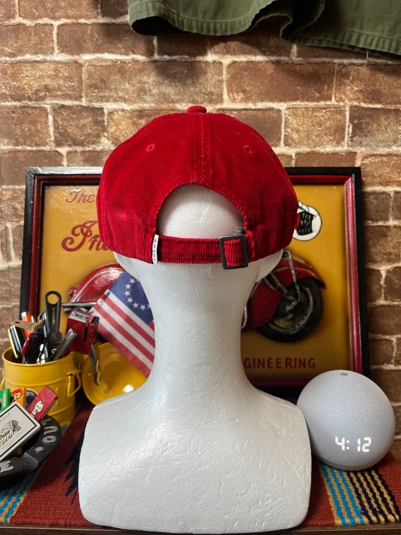 THE H.W.DOG&Co. コーデュロイキャップ レッド アメカジ