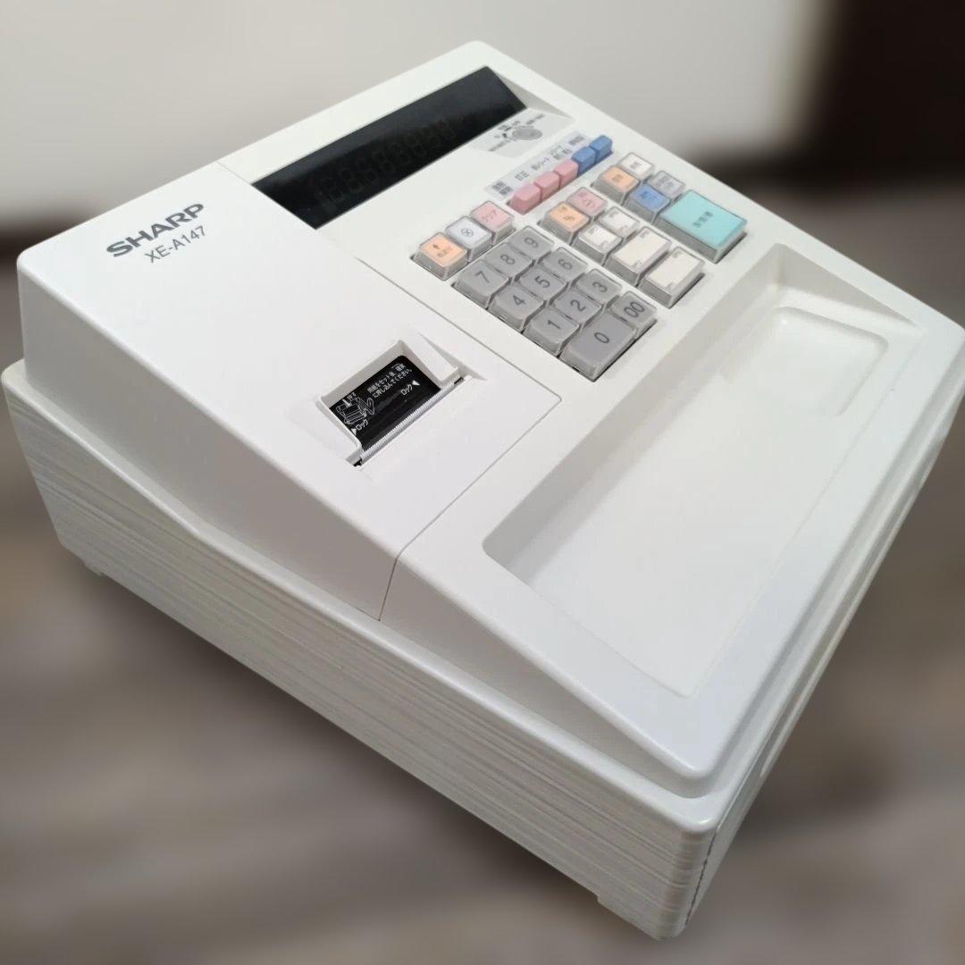美品/SHARP XE-A417 電子レジスター ACアダプター、ロール紙、他