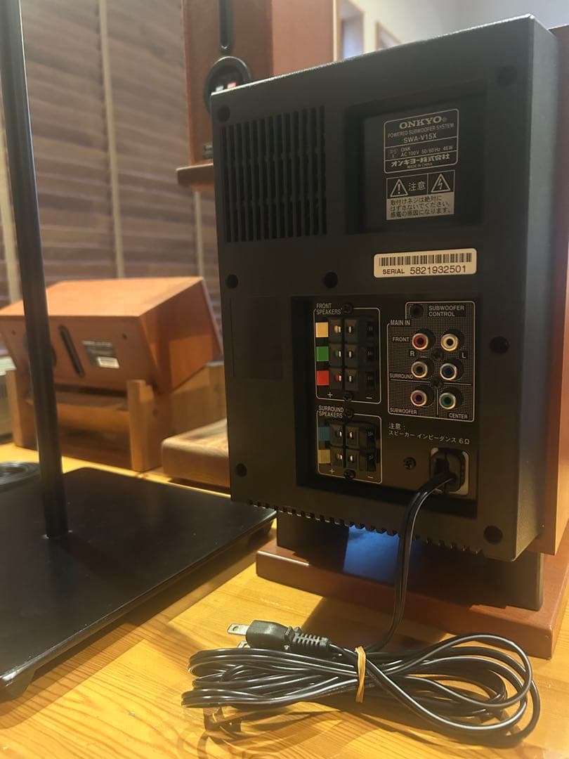 BASE-V15X 5.1chと AS-75Hと ハンドメイドスピーカースタンド