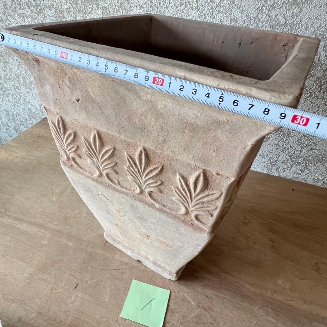 mintでお願いします最終お取り扱いアンティーク風テラコッタ四角大サイズ①