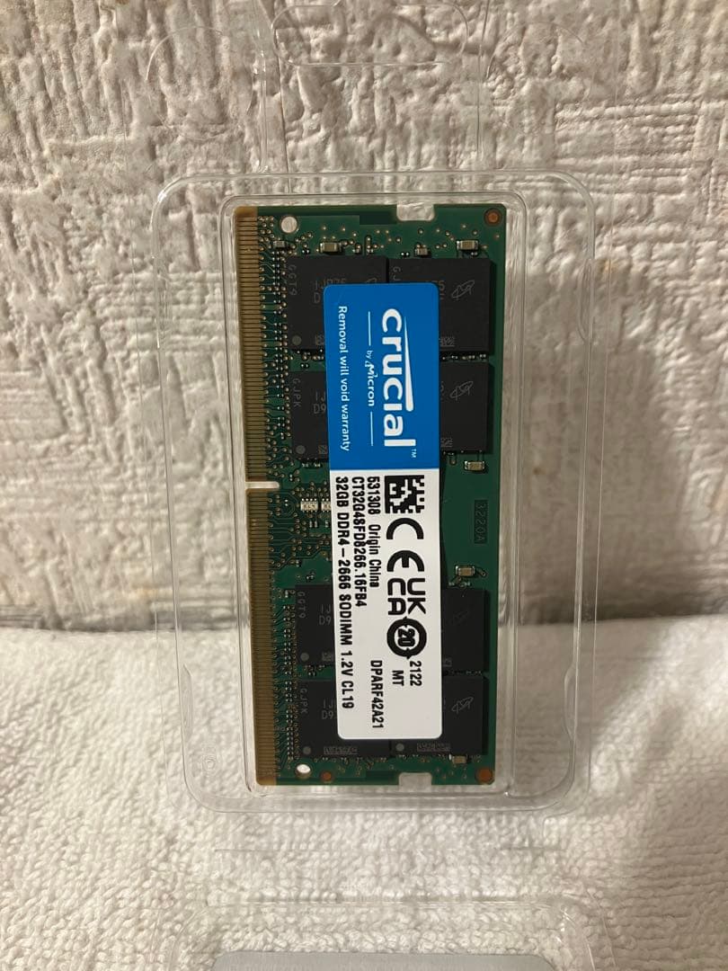 crucial 32GB DDR4 メモリー　期間限定特価