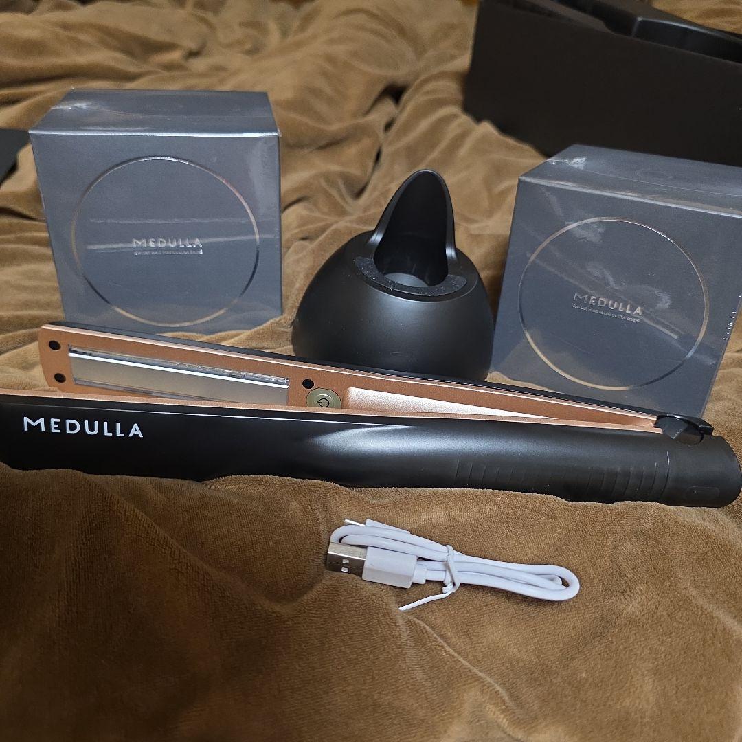 MEDULLA 超音波ヘアアイロン キャビアヘアマスク2個