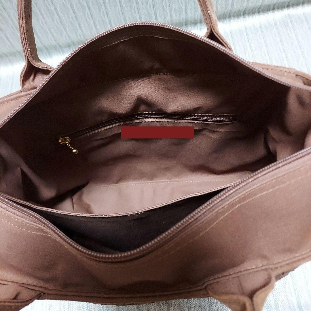 組み紐模様のトートバッグ(A4サイズ)ショルダータイプ