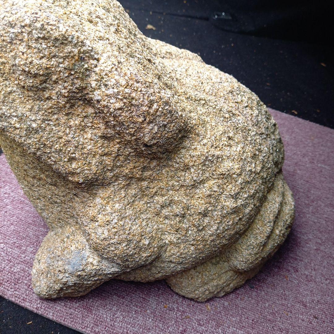 石のカエルの置物　重さ36㎏　アンティーク