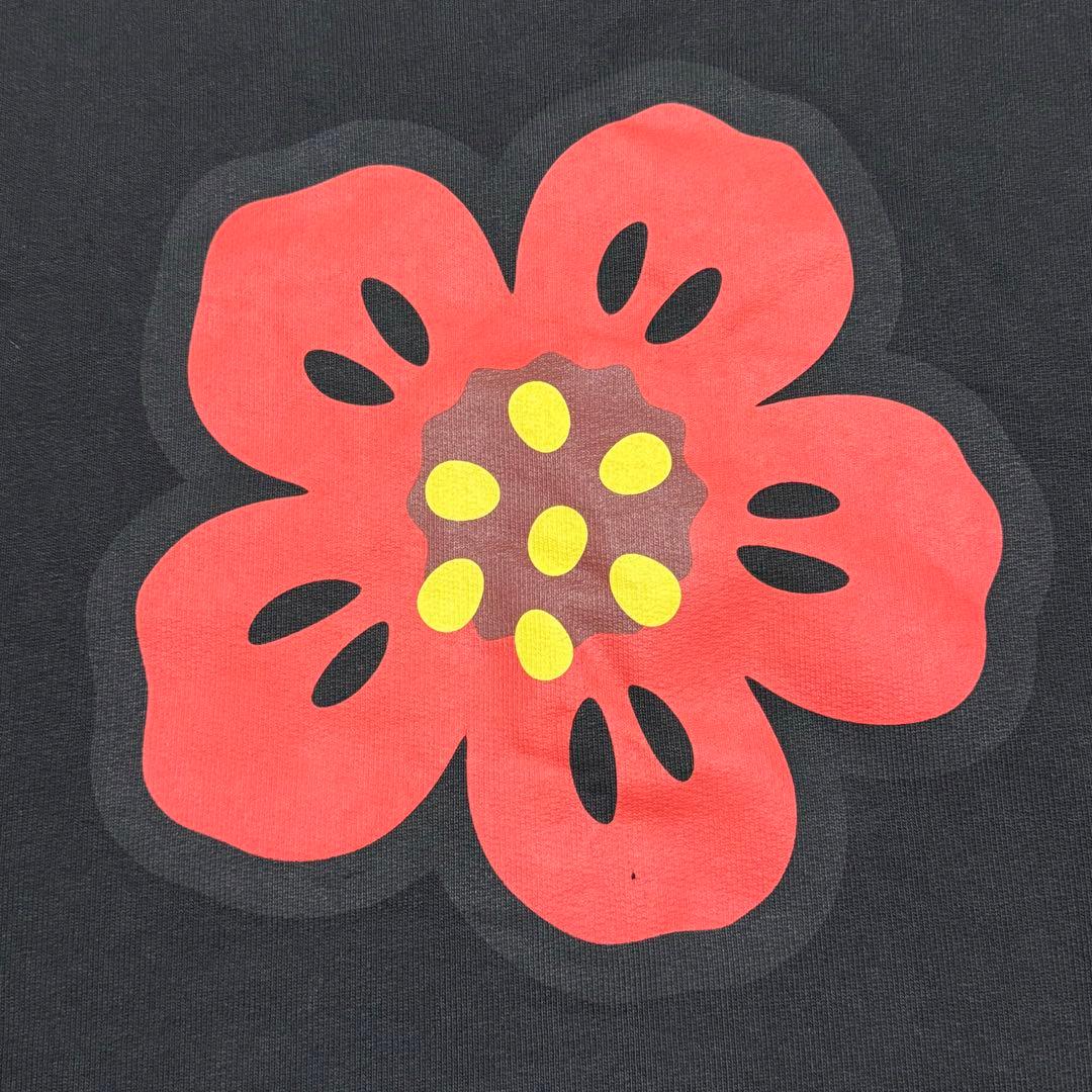 美品 KENZO XL BOKE FLOWER スウェット ブラック プリント