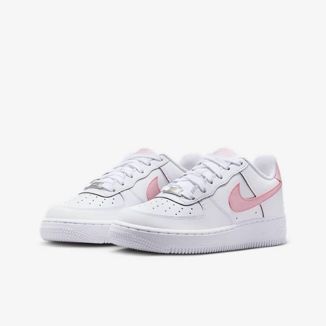 【新品24.5cm】NIKE｜エアフォース１GS｜ホワイト/ソフトピンク