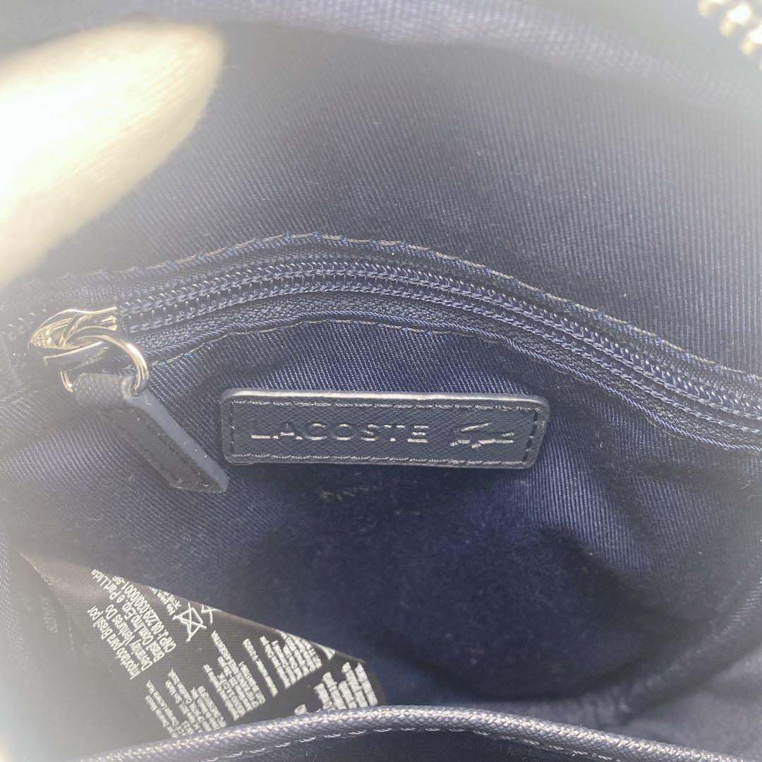 【未使用級】 LACOSTE ラコステ ショルダーバッグ ブラック