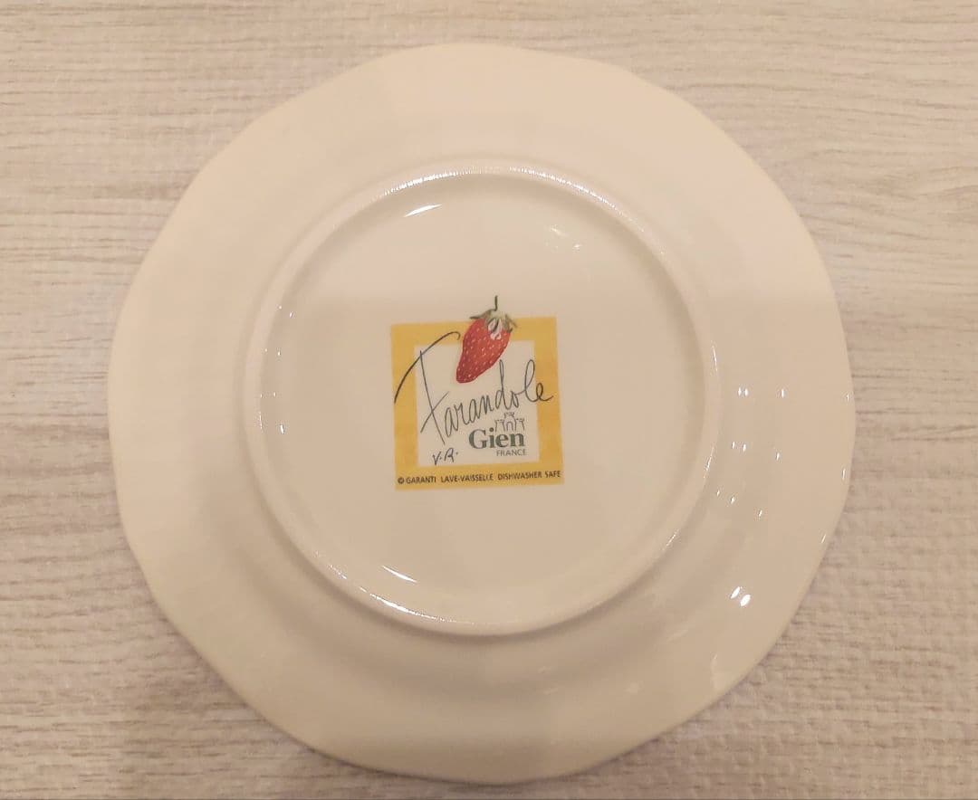 GIEN ジアン フルーツタルトプレート 6枚セット アンティーク