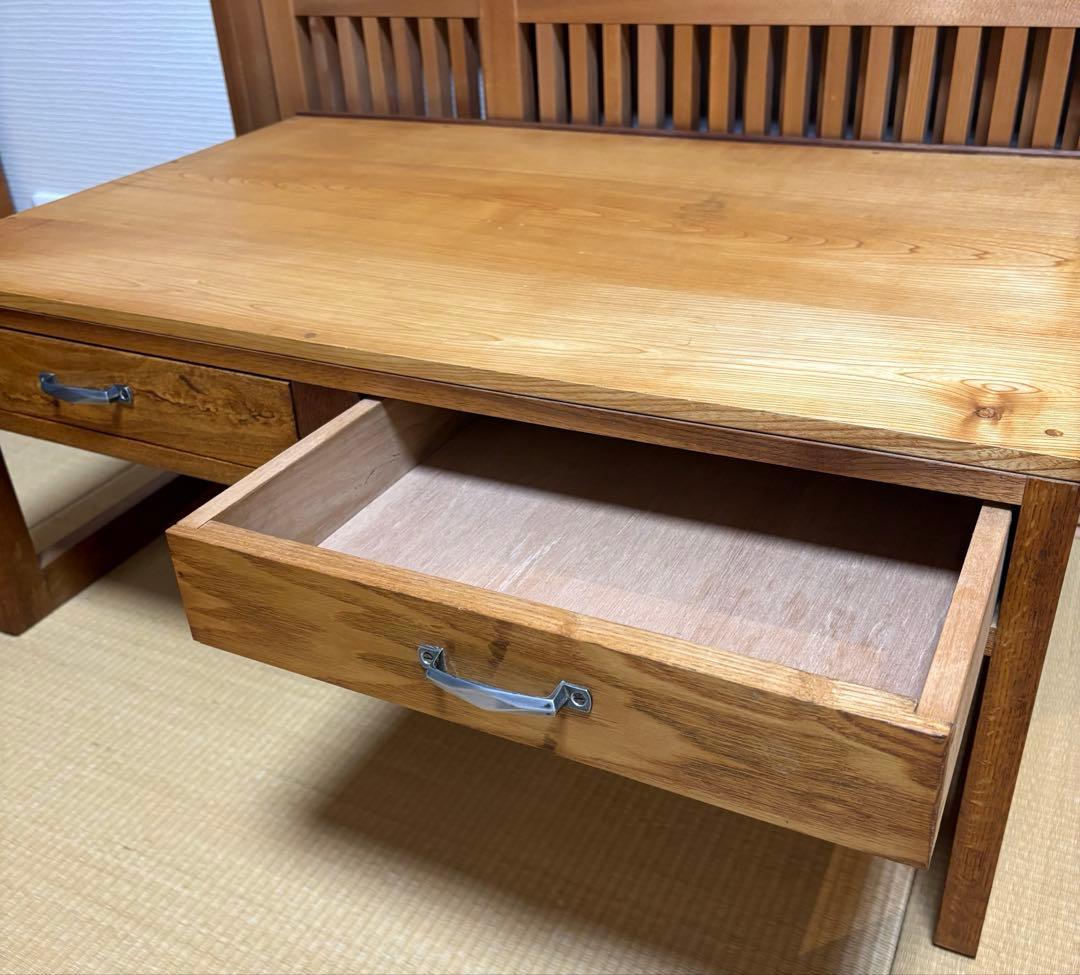 アンティーク 文机 テーブル センとナラ リペア済み