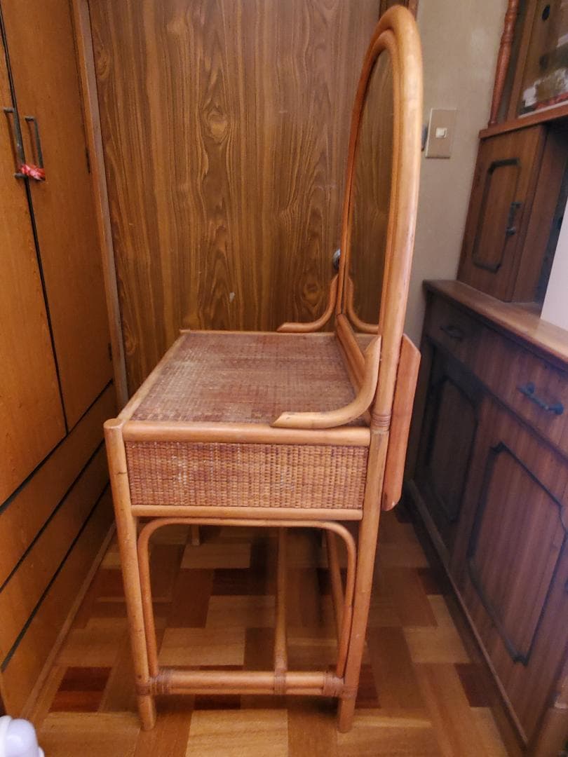 【送料無料】ラタン　ドレッサー