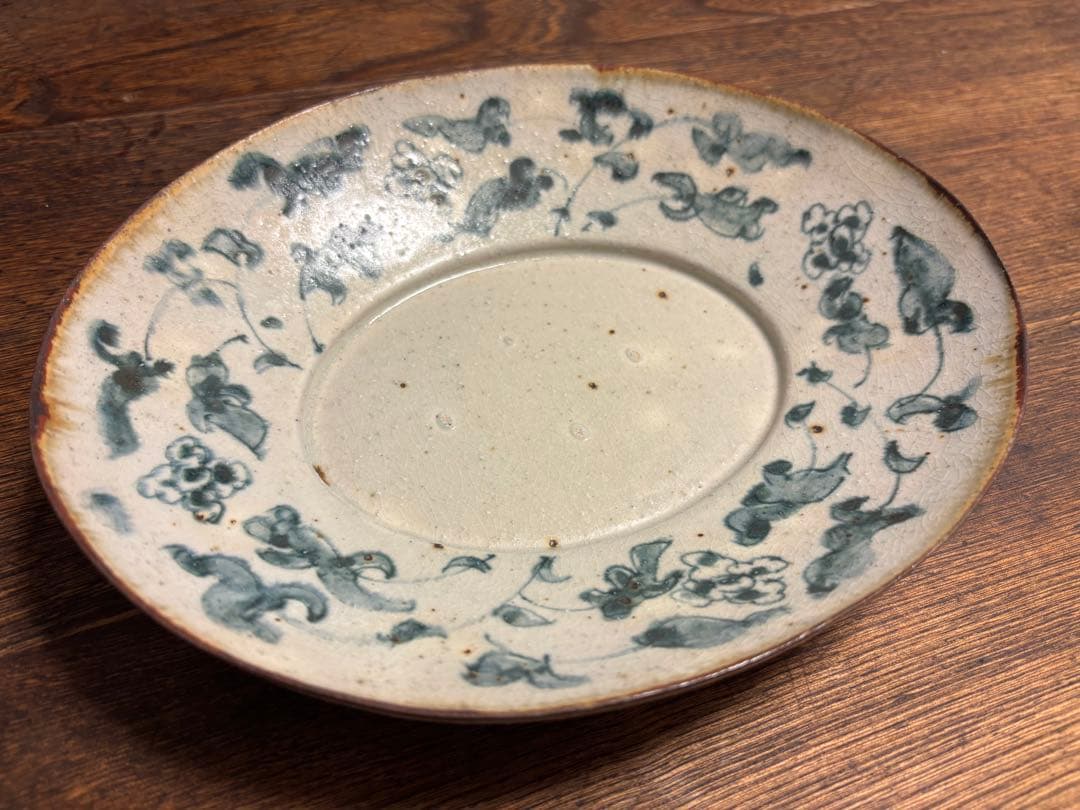 新品未使用 希少 コウホ窯 市野吉記 楕円皿 2皿セット