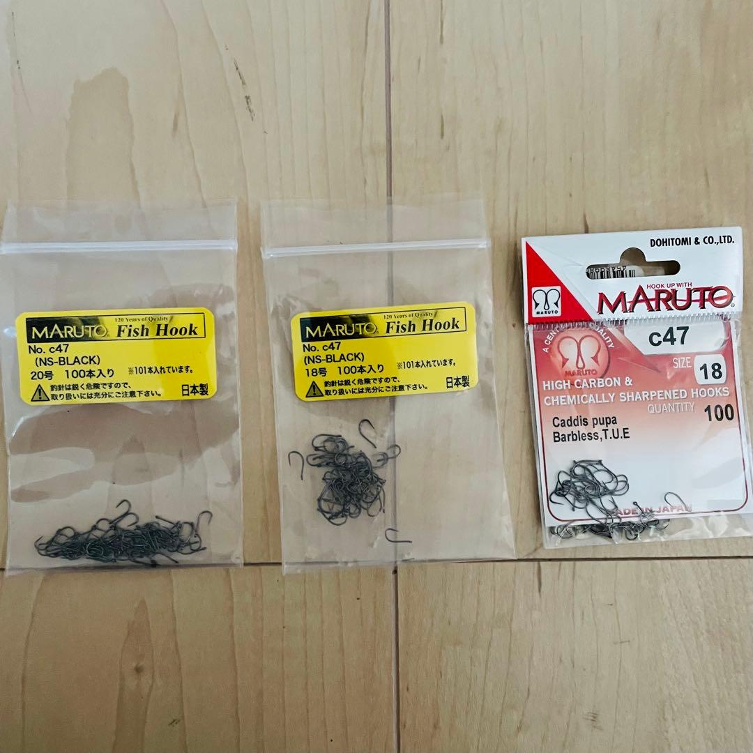 フライフィッシングのマテリアル、フライフック　タイイング