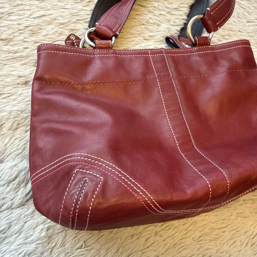 コーチ　⭐︎ coach ソーホー　オールレザー　ハンドバッグ