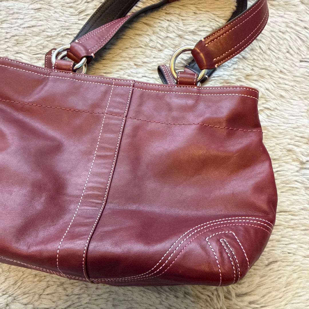 コーチ　⭐︎ coach ソーホー　オールレザー　ハンドバッグ