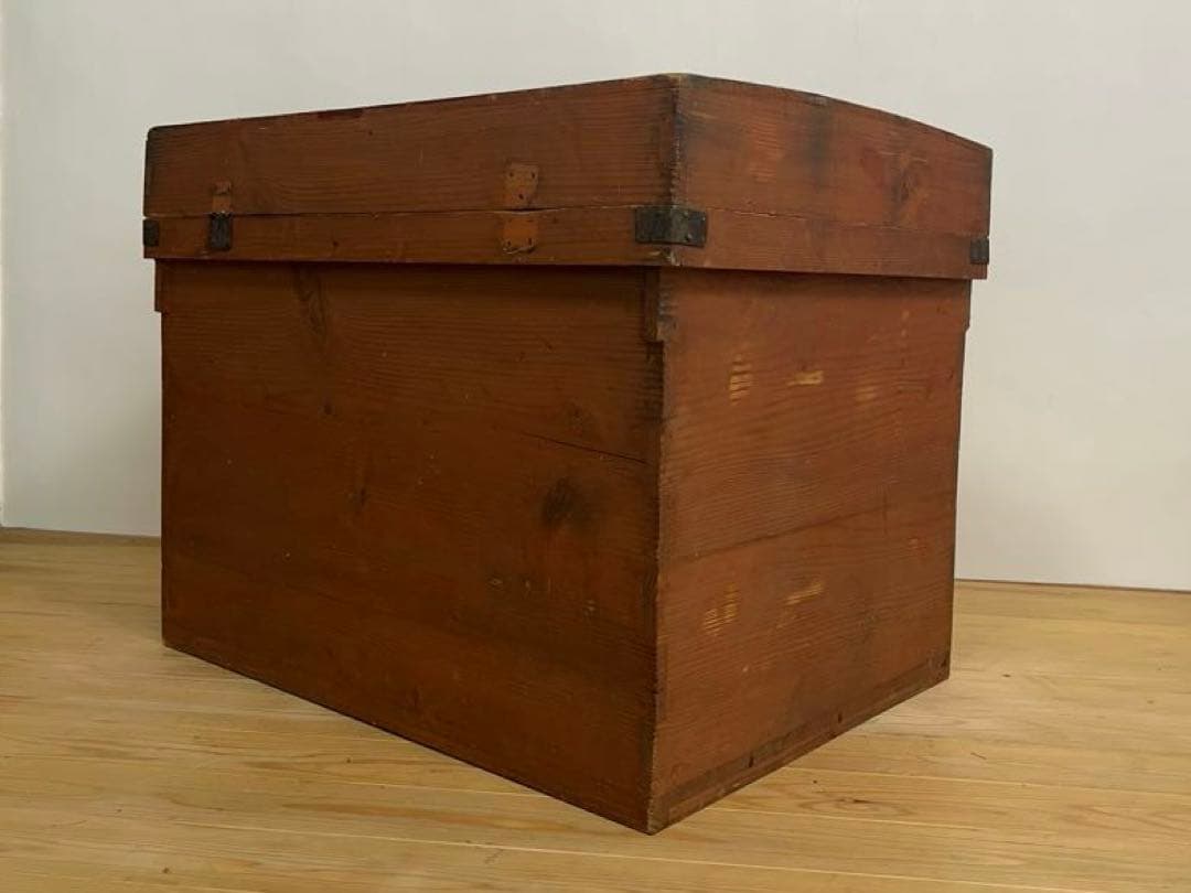 大型　木箱　飾り台　M083　古道具　古家具　和家具　ビンテージ　アンティーク