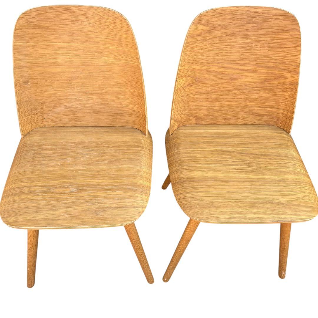 【美品】muuto ムート Nerd Chair ナードチェア オーク 2脚分②