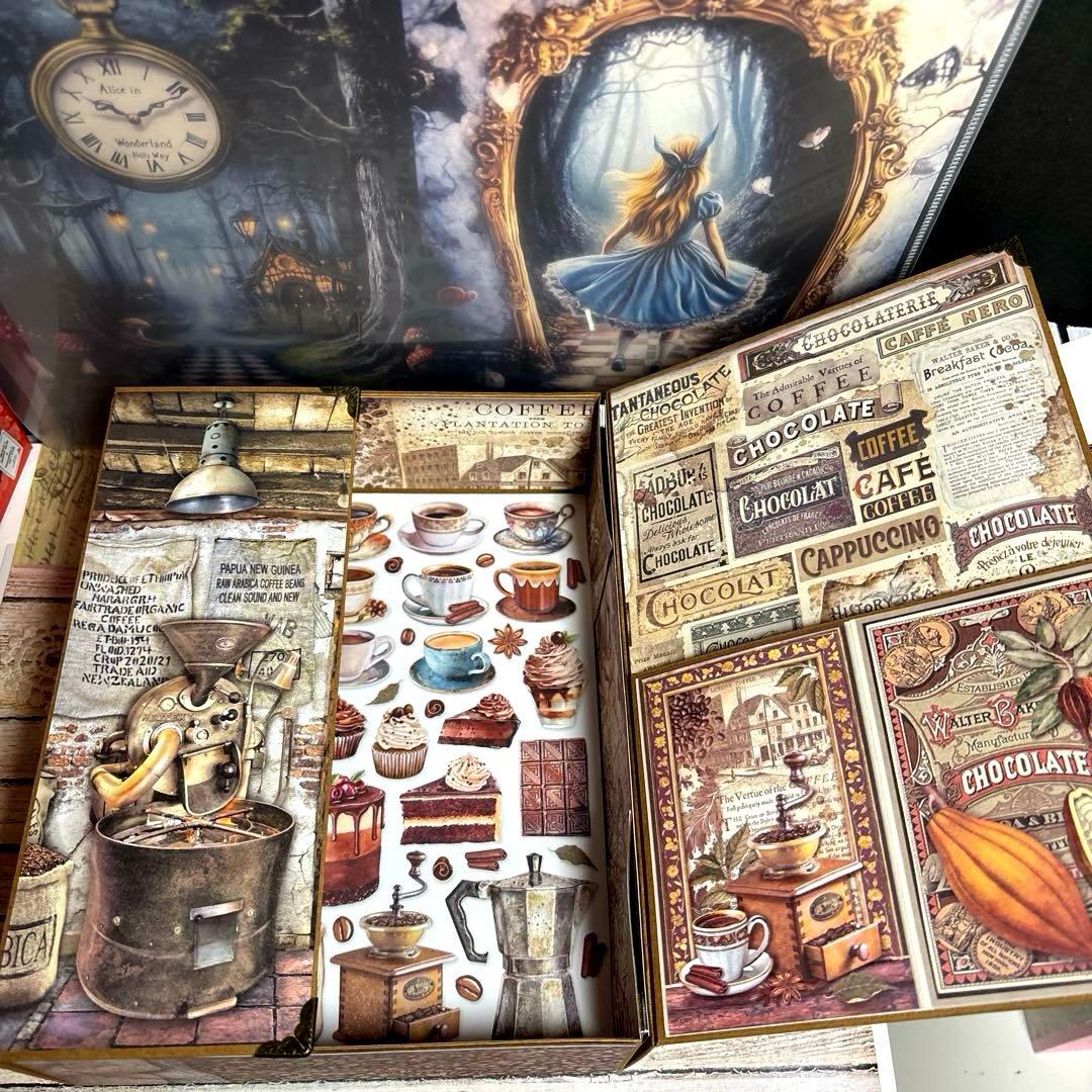 【新型】スタンペリアcoffee＆chocolateおすそ分け収納ボックス２点