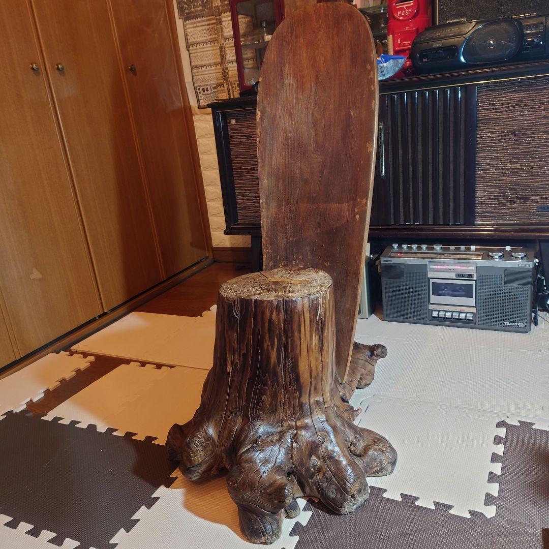 切り株・根っ子　切り出しスツール　椅子　昭和初期〜中期　天然木