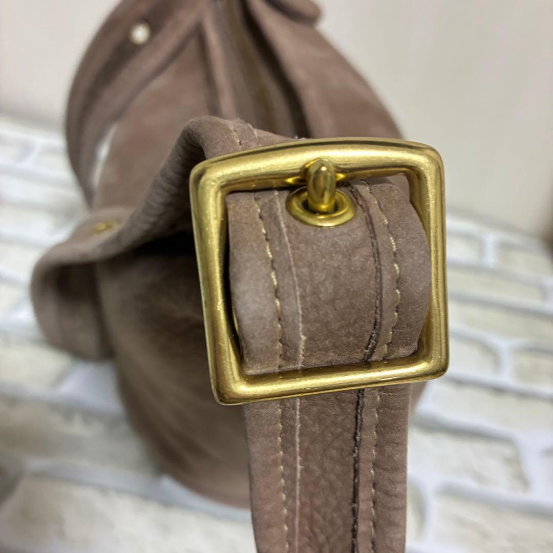 【希少品✨️】オールドコーチ ミニショルダーバッグ レザー 巾着型 円型 4954