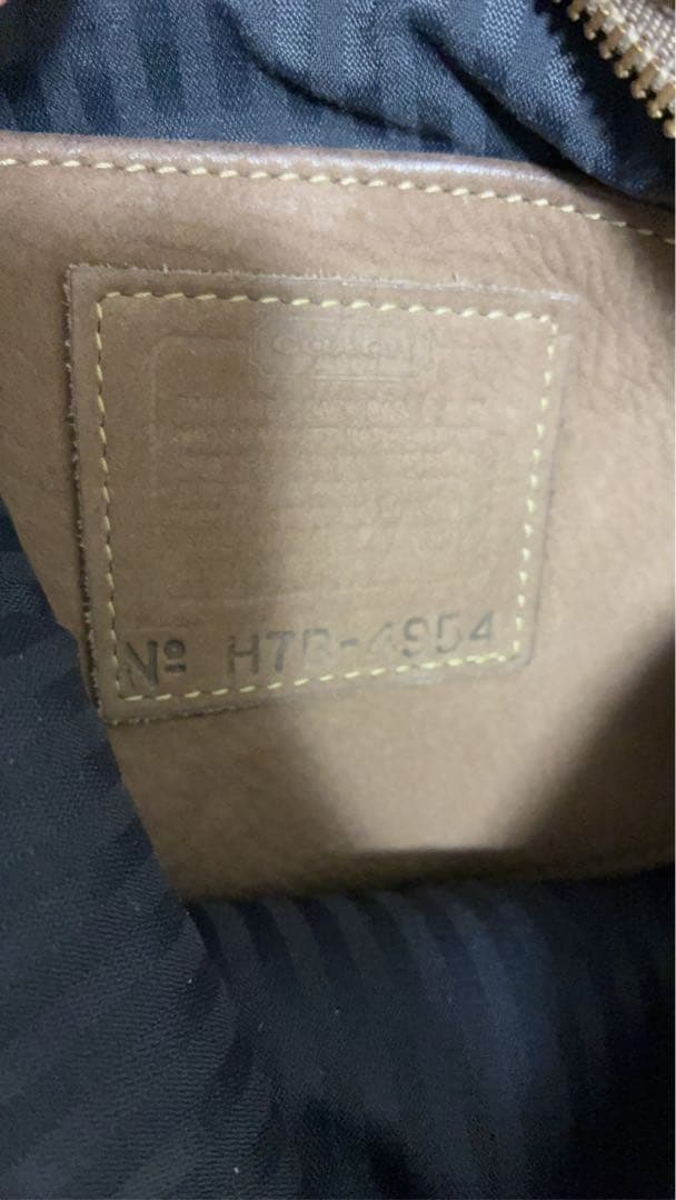 【希少品✨️】オールドコーチ ミニショルダーバッグ レザー 巾着型 円型 4954