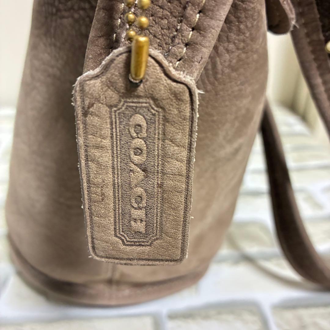 【希少品✨️】オールドコーチ ミニショルダーバッグ レザー 巾着型 円型 4954